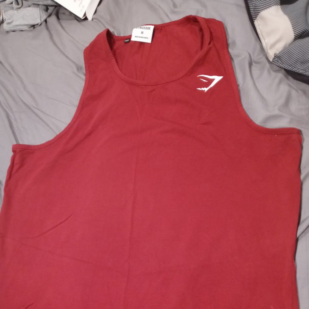 Men's Gymshark Red Tank Size M